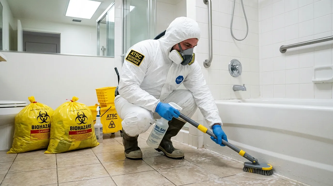 Decontamination equipment deployed for Blood Cleanup in Worthington